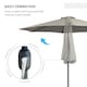 image 4 of Outsunny 3(m) Patio Umbrella Outdoor Sunshade Canopy Tilt Grey