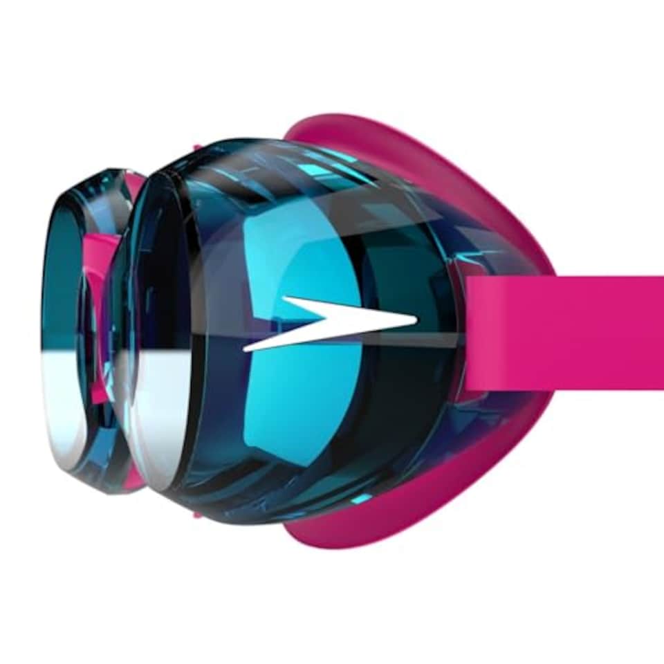 image 1 of Speedo Unisex Kids Jet 2.0 Swiming Goggles | Enhanced Vision, Electric Pink/Azure Blue, One Size