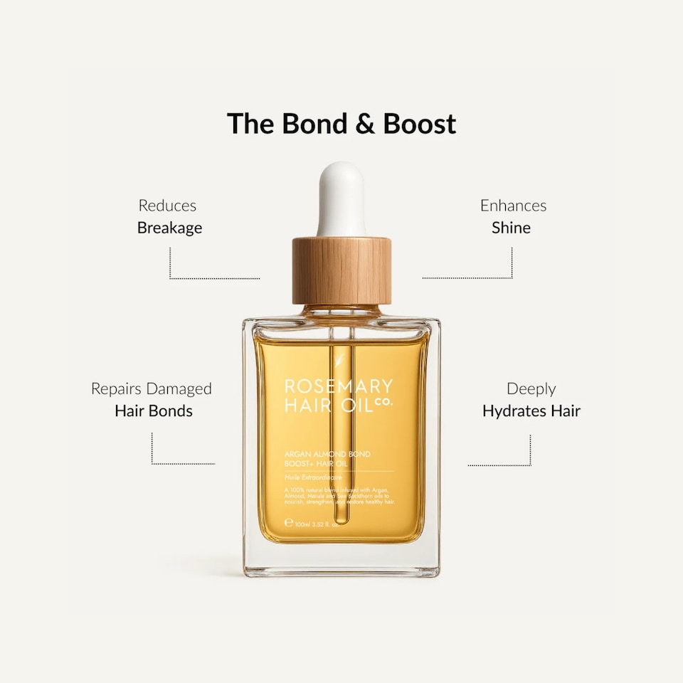 image 1 of Rosemary Hair Oil Co Argan Almond Bond Boost+ Hair Oil