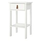 image 3 of Barcelona Bedside Table with 1 Drawer in White