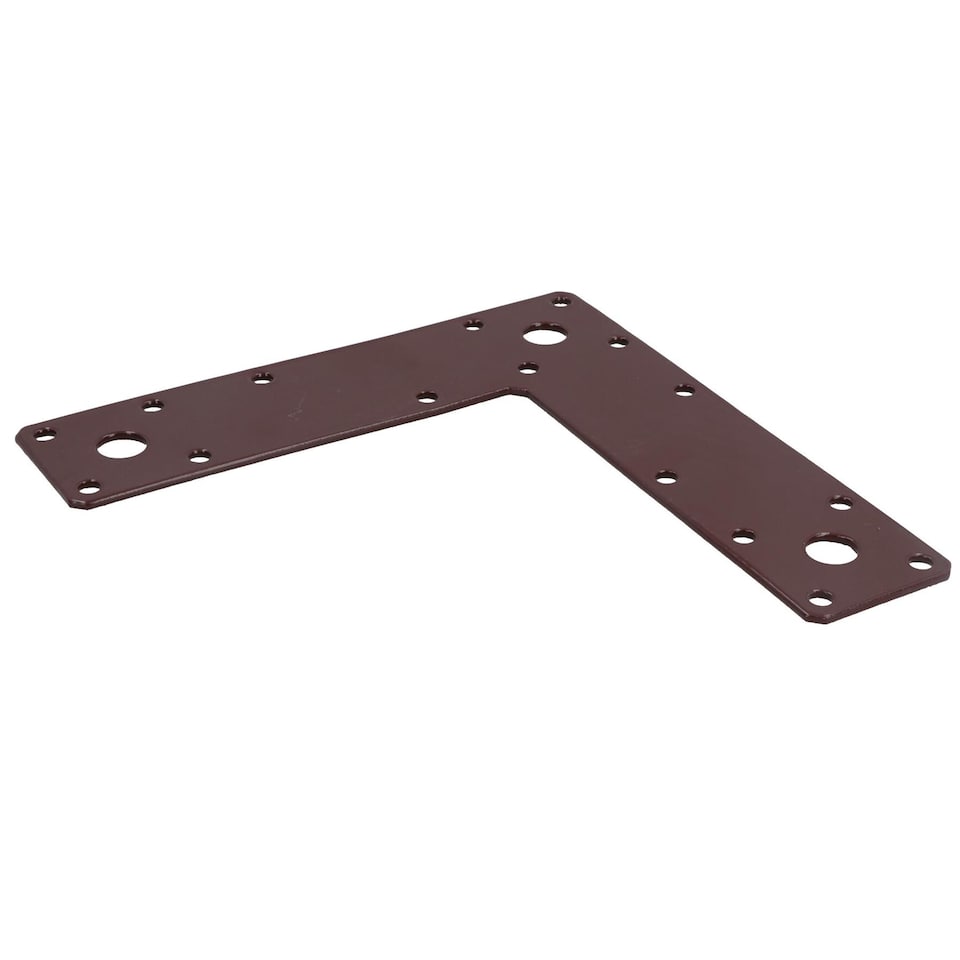 image 1 of Angle Corner Bracket L-Shape Brace Fastener Plate 150 x 150 x 37mm Joist 5PK
