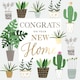 image 1 of Plants Design On Your New Home Congratulations Card