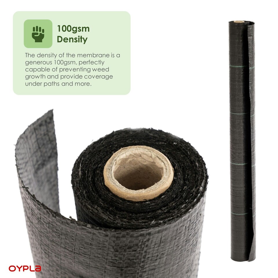 image 1 of Oypla 1m x 25m Heavy Duty Weed Control Ground Cover Membrane Sheet