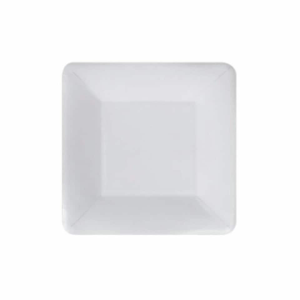 image 1 of Plate set Algon Disposable White Cardboard Squared 18 cm (36 Units) N/A