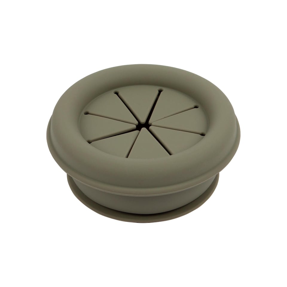 image 1 of Tiny Dining Baby Silicone Suction Snack Pot - 330ml - Silver Sage | Green | Silver Sage