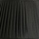 image 4 of 40cm Black Poly Cotton Pleat Lamp Shade For Table Lamps and Floor Lamps