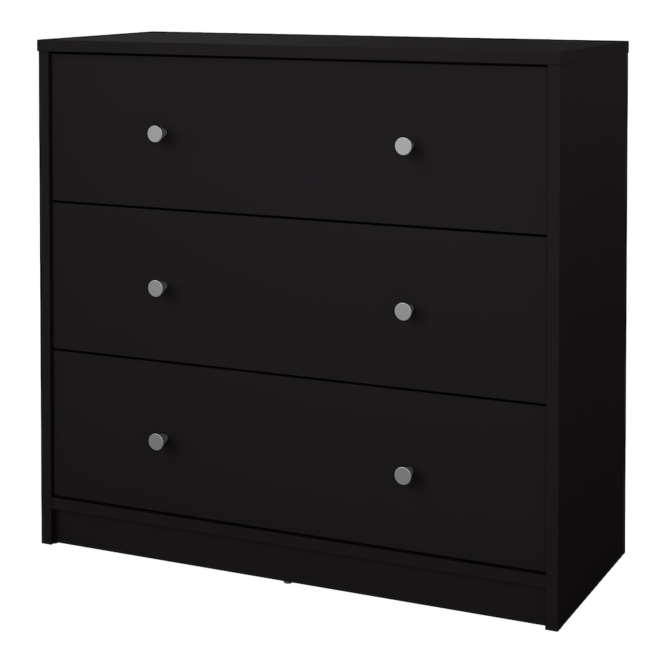 image 1 of May Chest of 3 Drawers in Black