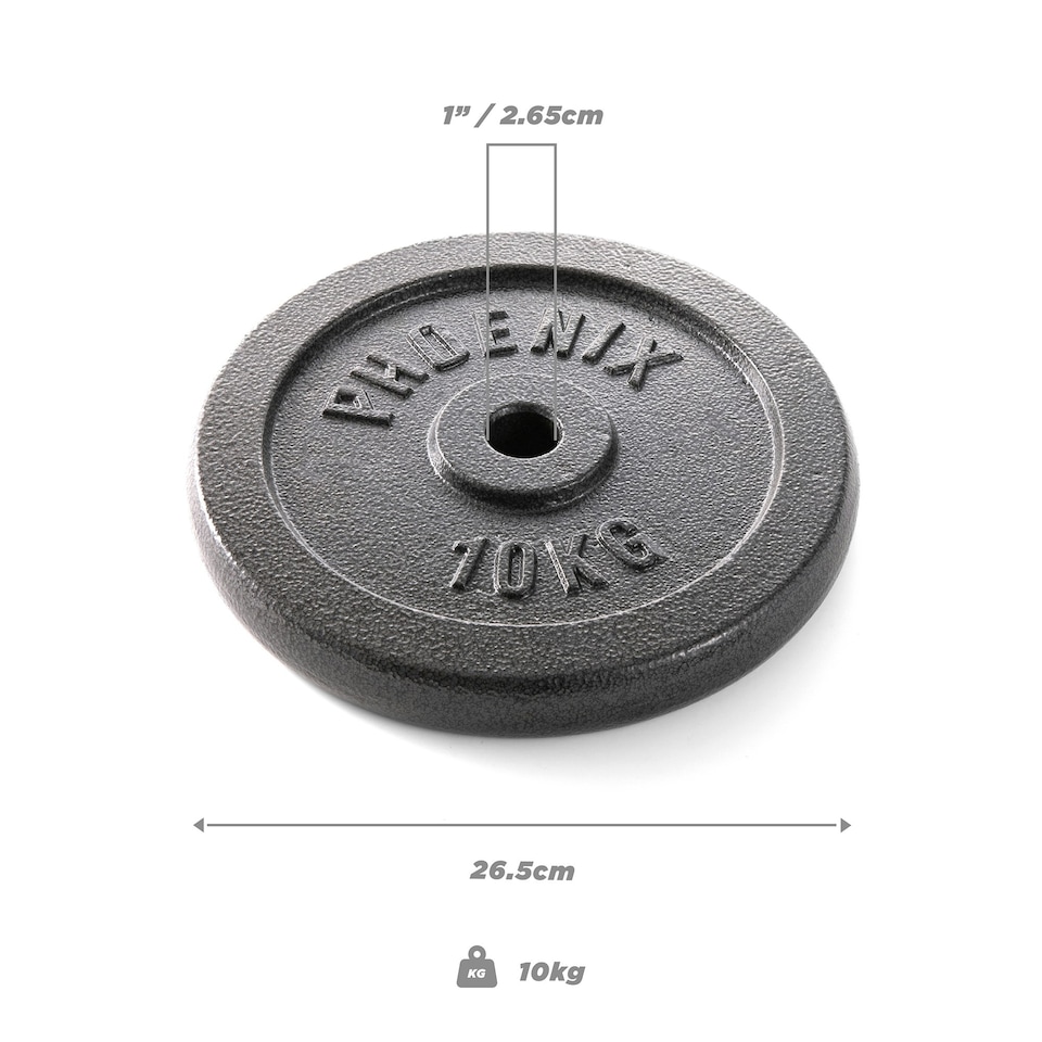 image 1 of Phoenix Fitness Weight Plate - 10kg - Pair
