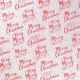 image 2 of Merry Christmas Red Print Clear Cellophane Gift Wrapping Roll 2m