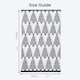image 7 of Pack of 2 Monochrome Christmas Tree Hand Towels 50 x 80cm - 100% Cotton White | 2 x Christmas Tree Hand Towels (Black & White) | One size