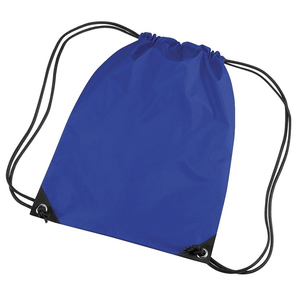 image 1 of Bagbase Premium Gymsac Water Resistant Bag (11 Litres) - Bright Royal - One Size Blue | One Size