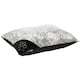 image 1 of Crushed Velvet Cushion Dog Bed - Bunty Bellagio Silver | L