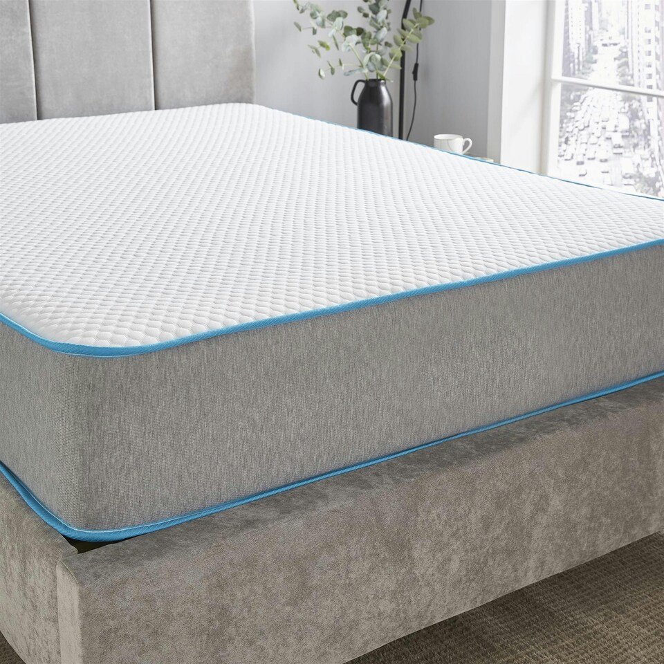 image 1 of Premium Comfort Bubble Hybrid Mattress - 23cm Deep, Soft/Medium Firmness | Grey | Single