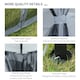 image 4 of Outsunny 3 x 3(m) Polycarbonate Hardtop Gazebo with Aluminium Frame and Curtains