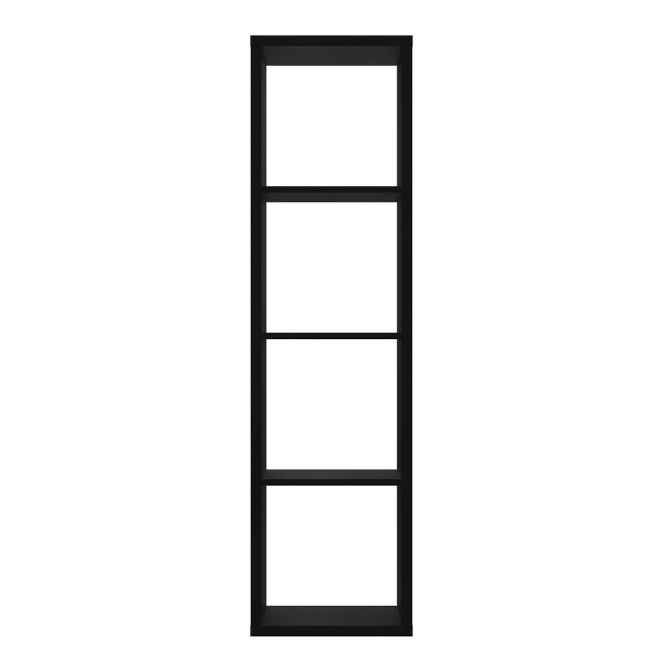 image 1 of Mauro 3 Shelves Storage Unit in Matt Black