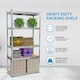 image 3 of 2 x 5 Tier Metal Shelf Storage Unit Shelving Shelves Racking Warehouse Rack Shed