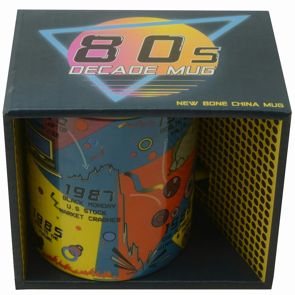 image 1 of Gift Republic Mug 80s Decade Timeline