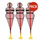image 1 of Precision Pop-Up Mannequin (Pack Of 3) - Pink/Light Pink/Yellow - One Size