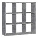 image 1 of Mauro 3x3 Storage Unit in Concrete Grey