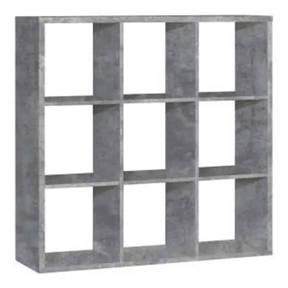 image 1 of Mauro 3x3 Storage Unit in Concrete Grey