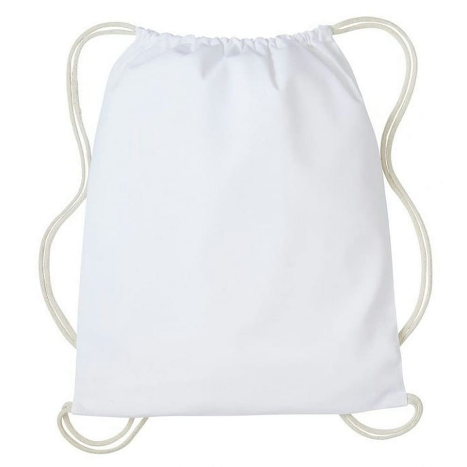 Nutshell Drawstring Gymsac - White/Natural - One Size | White | One Size