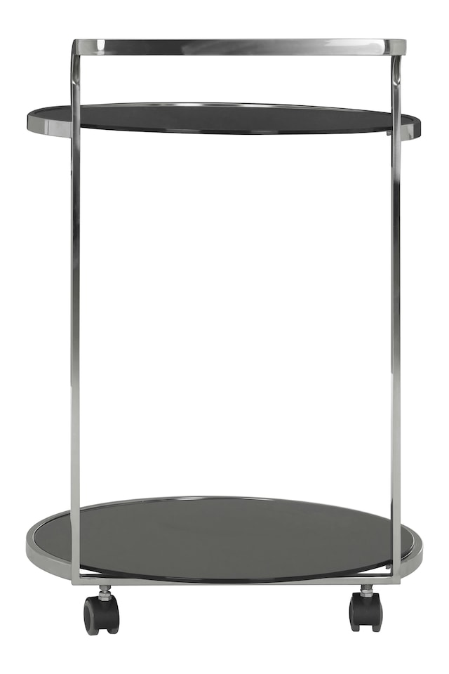 image 1 of Orsina Stylish 2 Tier Drinks Trolley, Durable Garden Drinks Trolley, Ample Storge Kitchen Storage Trolley On Wheels
