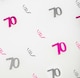image 4 of 70th Birthday Confetti Pink & Silver 1 pack x 14 grams birthday decoration Foil Metallic 1 pack