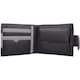 image 3 of Soft Leather Tri-Fold Money / Credit Card Holder / Wallet Black