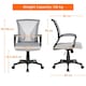 image 3 of Yaheetech Ergonomic Mesh Office Chair Mid-Back 360° Rolling Casters | Grey