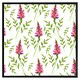 image 2 of Pink & green leaves (Picture Frame) Brown | Oak | XL