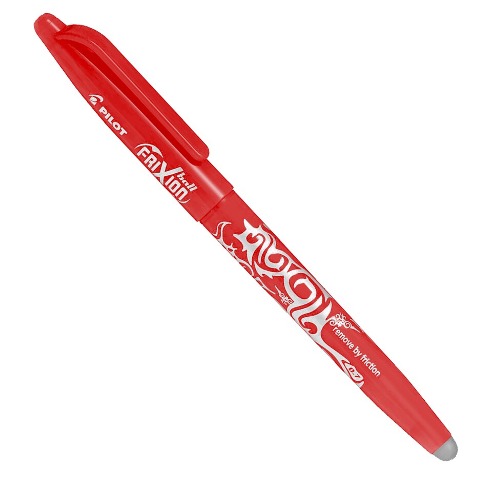 image 1 of Pilot Frixion Erasable Rollerball Pen Black, Blue, Red Pack of 3 + Refills