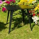 image 3 of Garden Bar Table - Metal - L80 x W50 x H76 cm - Black Black