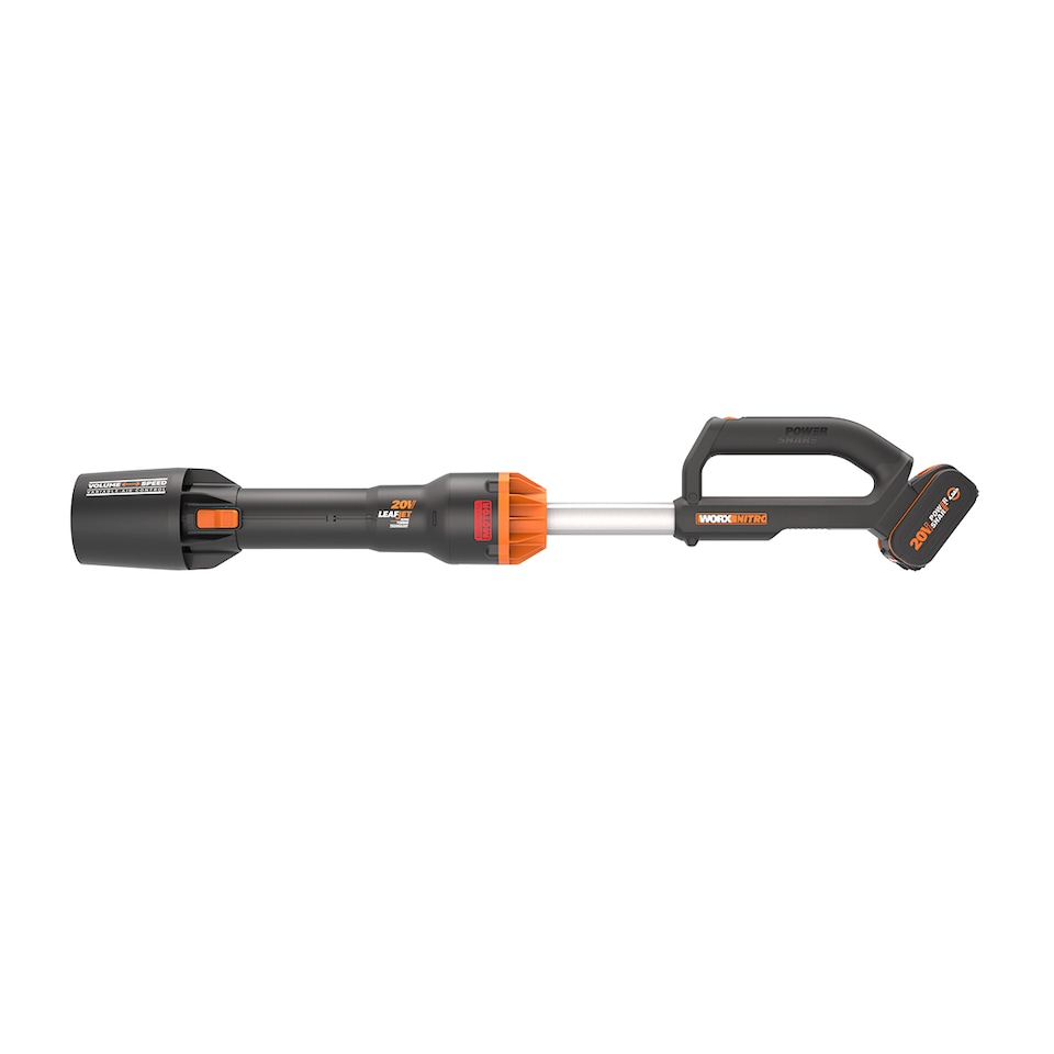 image 1 of WORX Nitro 20V Cordless Leaf Blower, 1pc 4.0AH Battery, Charger Included, 2-Speed Control, Brushless Motor 2.0 WG543E