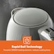 image 3 of GEEPAS 1.7L Electric Kettle 3000W 360° Rotational Base Cordless Kettle, Grey