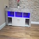 image 2 of TV CABINET LED UNIT Stand Body High glossy doors with LED Lights STONE GREY Grey