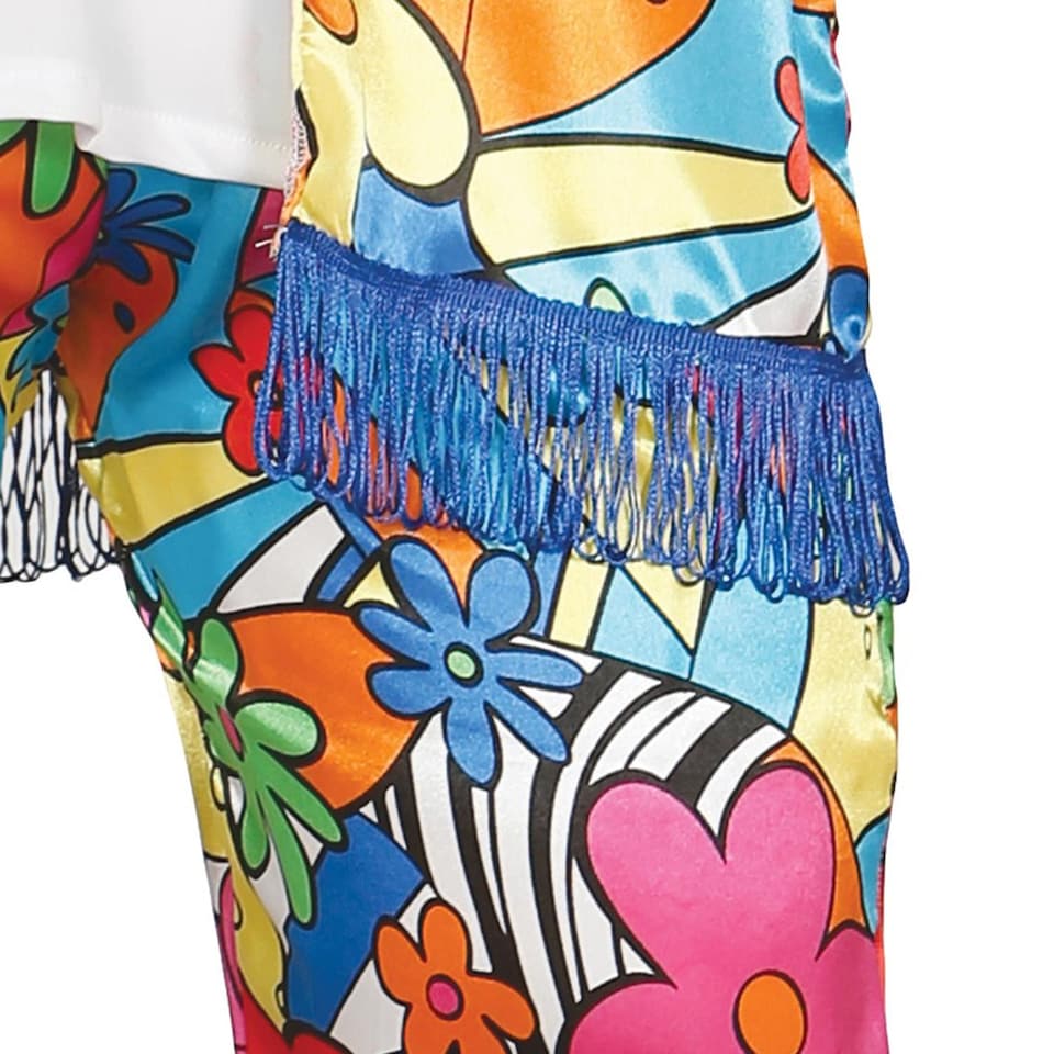 image 1 of Fiestas Guirca Mens Hippie Rainbow Costume Set | Multi | Multicoloured | L | 1