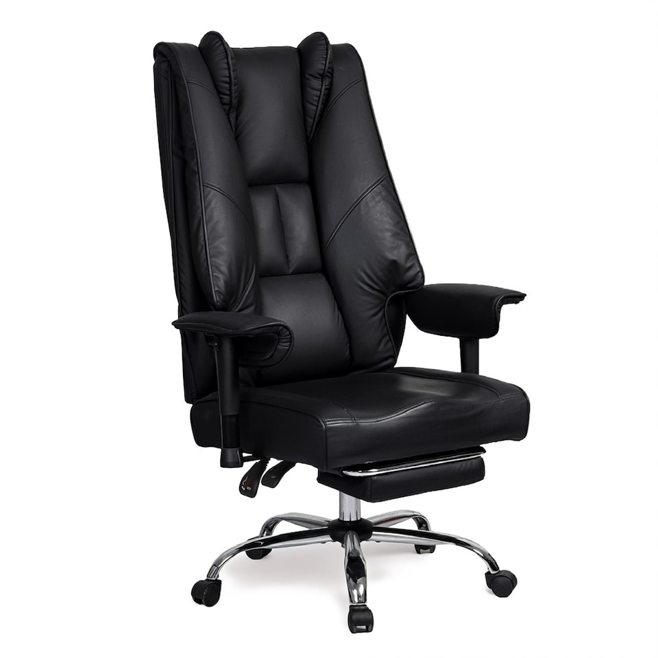 image 1 of Levede Office Chair Big Tall High Back Heavy Duty PU Recliner Executive Chair