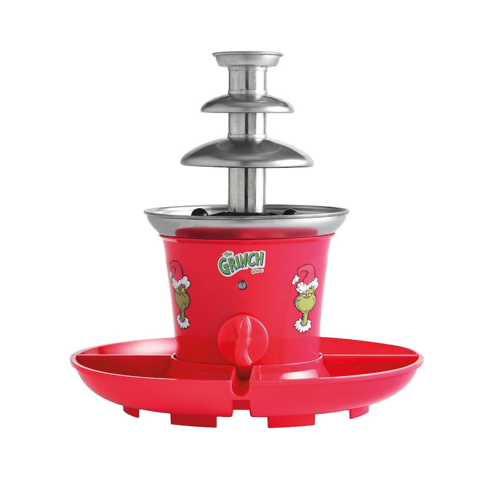 image 1 of The Grinch Chocolate Fountain 3 Tier With Serving Tray Red