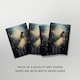 image 5 of Magical Christmas Tree Art Cards Festive Fairy Multipack of 4 Blank A6