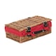 image 1 of 34cm Packaging Wicker Picnic Basket with Lining | Red | Red | One Size