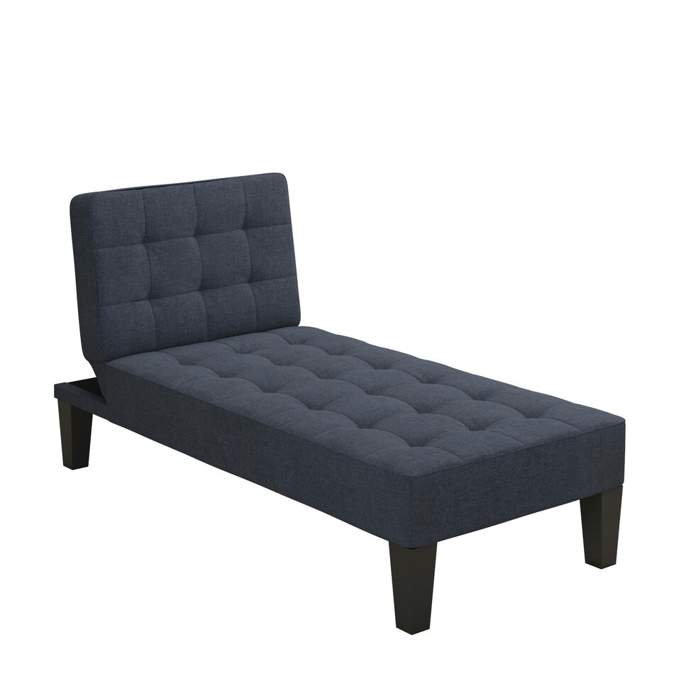 image 1 of Adalynn Chaise Lounger Blue Linen Blue | BLUE LINEN