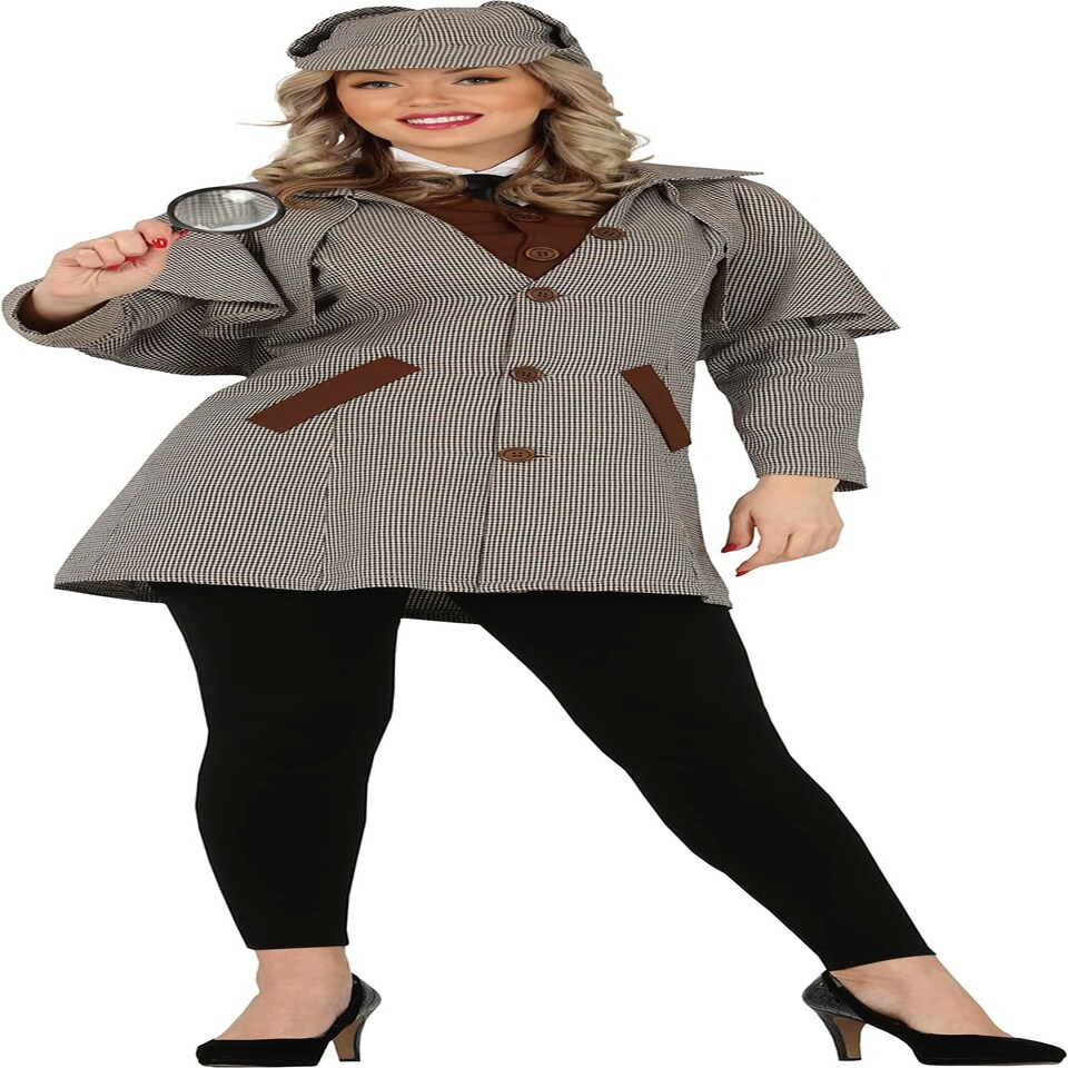 image 1 of Fancy Dress Adult Detective - M