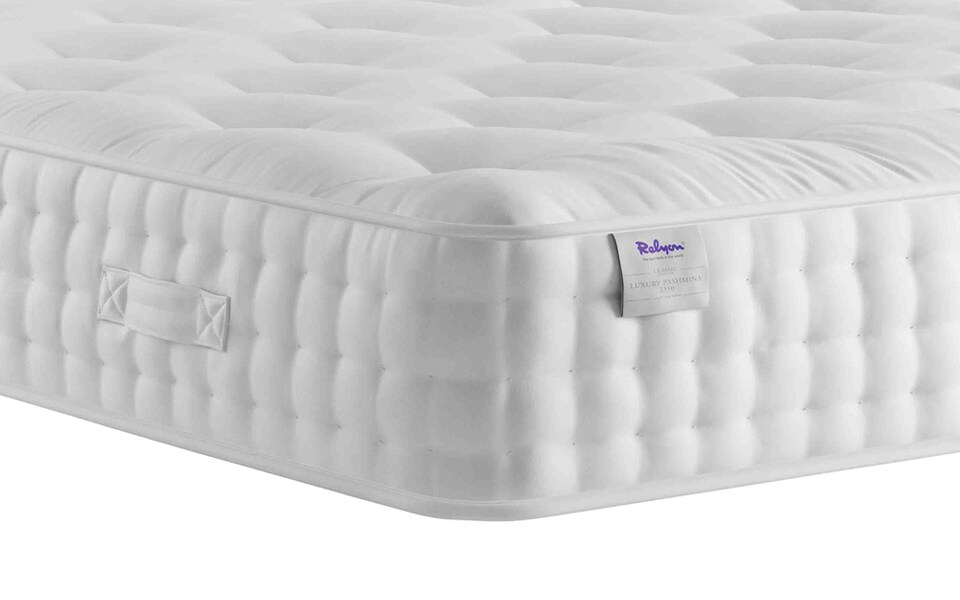 image 1 of Relyon Luxury Pashmina 2350 Pocket Mattress Double | White | Double | 1