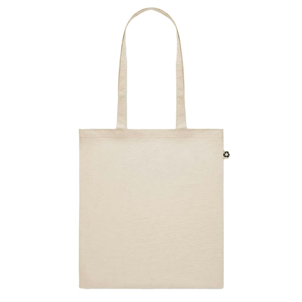 image 1 of MidOcean Zoco Colour Recycled Cotton Shopper Bag - Beige - One Size | Brown