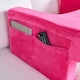 image 6 of OHS Soft Comfy Armrest Reading Laptop Gaming Bed Desk Lap Pillow With Storage Pockets | Pink | Hot | 65 x 56 x 34cm