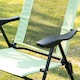 image 8 of Outsunny Garden Chairs Set of 2 Folding Camping Chair Recliners, Green | Green | Green
