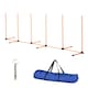 image 1 of PawHut Dog Agility Weave Poles Training Obstacle Course Set with Whistle