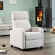 image 2 of Medina Manual Push Back Recliner Armchair - Stone