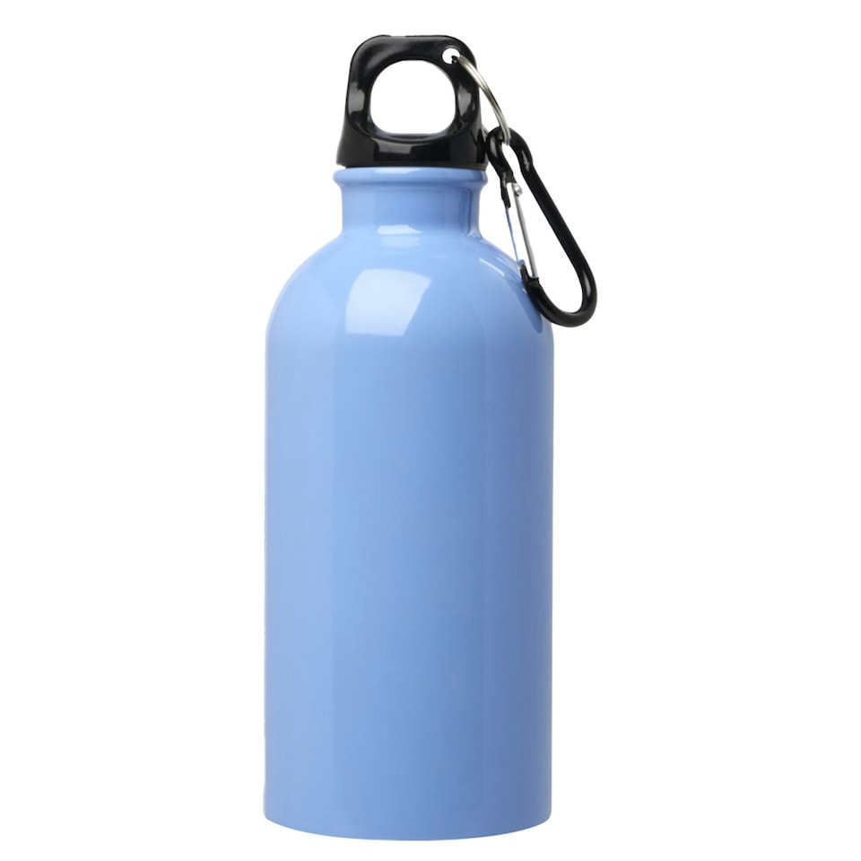 image 1 of Floso Stainless Steel Single Wall 400ml Water Bottle - Cloud Blue - One Size
