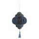 image 1 of Navy Blue Honeycomb Lantern with Tassel Hanging Paper Bauble Decoration 15cm